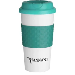 Color Banded Classic Coffee Cup - 16 oz.