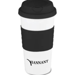 Color Banded Classic Coffee Cup - 16 oz. - 24 hr