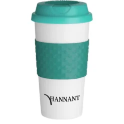 Color Banded Classic Coffee Cup - 16 oz. - 24 hr