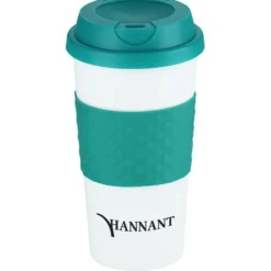 Color Banded Classic Coffee Cup - 16 oz. - 24 hr