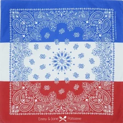 Colorblock Paisley Bandana - 22 inches x 22 inches