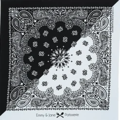 Colorblock Paisley Bandana - 22 inches x 22 inches