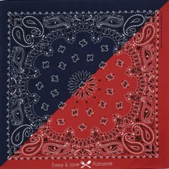 Colorblock Paisley Bandana - 22 inches x 22 inches
