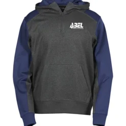Colorblock Performance Heather Fleece 1/4-Zip Hoodie - Screen