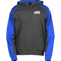 Colorblock Performance Heather Fleece 1/4-Zip Hoodie - Screen