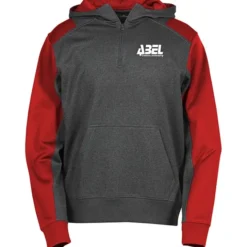 Colorblock Performance Heather Fleece 1/4-Zip Hoodie - Screen