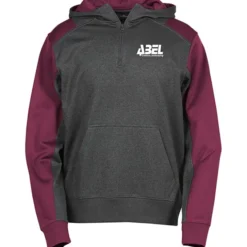 Colorblock Performance Heather Fleece 1/4-Zip Hoodie - Screen