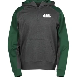 Colorblock Performance Heather Fleece 1/4-Zip Hoodie - Screen