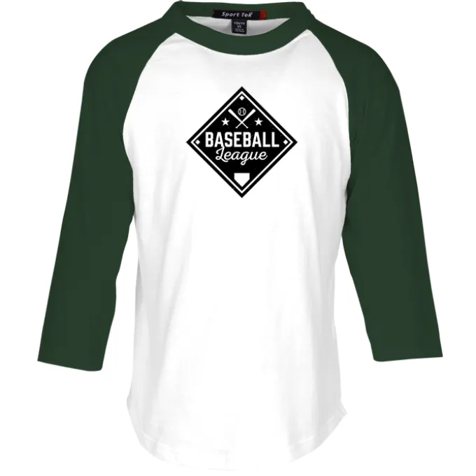 Colorblock 3/4 Sleeve Cotton Baseball T-Shirt - Youth