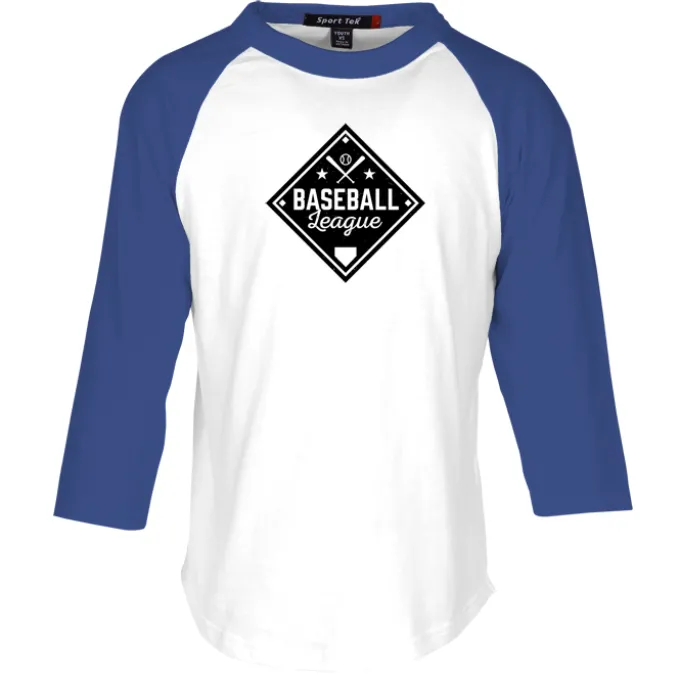 Colorblock 3/4 Sleeve Cotton Baseball T-Shirt - Youth