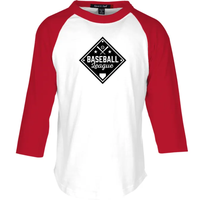 Colorblock 3/4 Sleeve Cotton Baseball T-Shirt - Youth