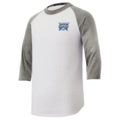 Colorblock 3/4 Sleeve Cotton Baseball T-Shirt - Youth - Embroidered