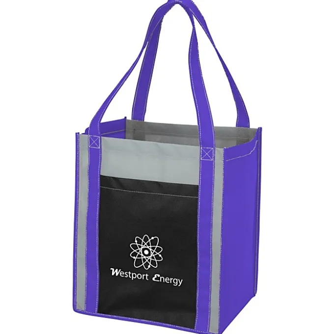 Color Combo Grocery Pocket Tote