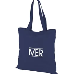 Colored Cotton Hook and Loop Closure Tote