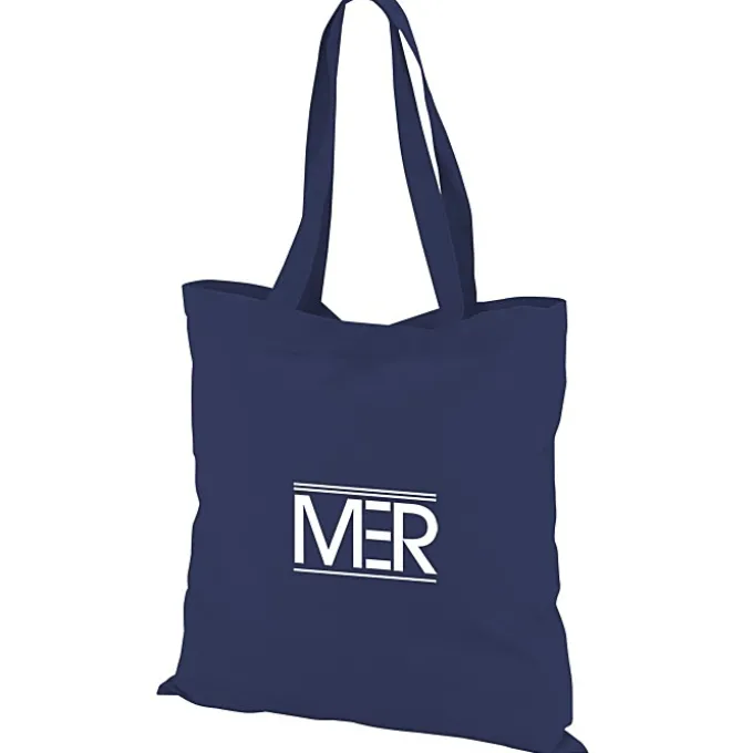 Colored Cotton Hook and Loop Closure Tote