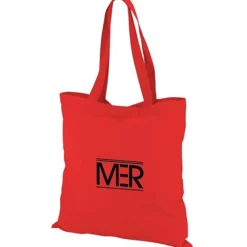 Colored Cotton Hook and Loop Closure Tote