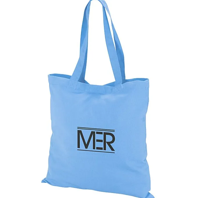 Colored Cotton Hook and Loop Closure Tote - 24 hr