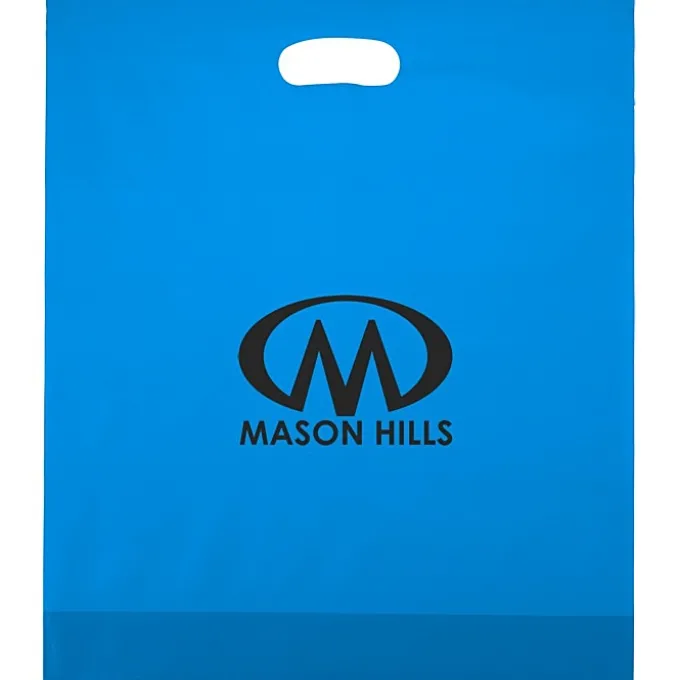 Colored Frosted Die-Cut Convention Bag - 18 inches x 15 inches