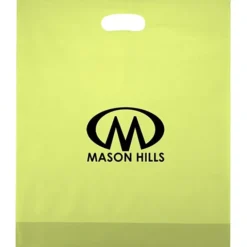 Colored Frosted Die-Cut Convention Bag - 18 inches x 15 inches