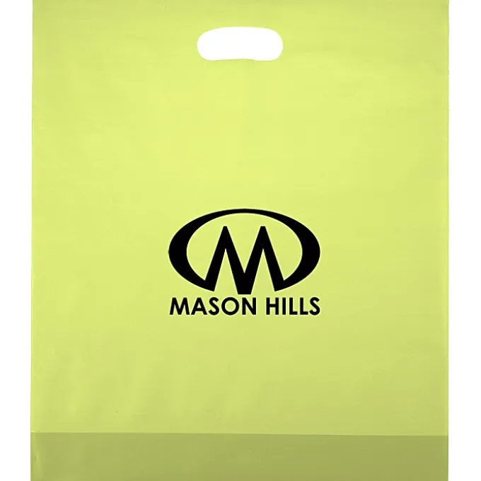 Colored Frosted Die-Cut Convention Bag - 18 inches x 15 inches