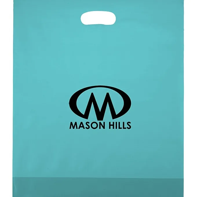 Colored Frosted Die-Cut Convention Bag - 18 inches x 15 inches