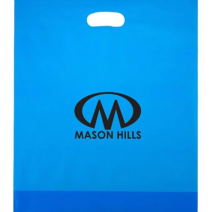 Colored Frosted Die-Cut Convention Bag - 18 inches x 15 inches