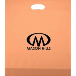 Colored Frosted Die-Cut Convention Bag - 18 inches x 15 inches