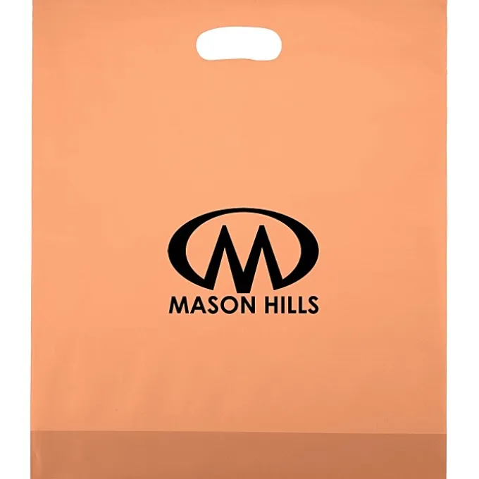 Colored Frosted Die-Cut Convention Bag - 18 inches x 15 inches