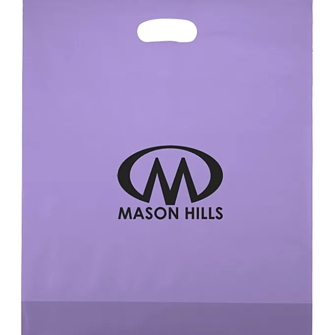 Colored Frosted Die-Cut Convention Bag - 18 inches x 15 inches