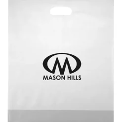 Colored Frosted Die-Cut Convention Bag - 18 inches x 15 inches