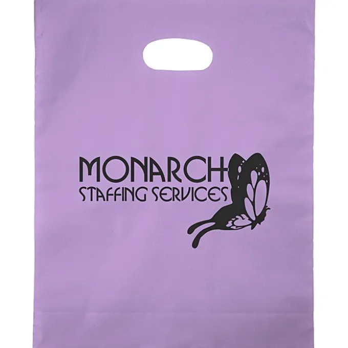 Colored Frosted Die-Cut Convention Bag - 15 inches x 12 inches