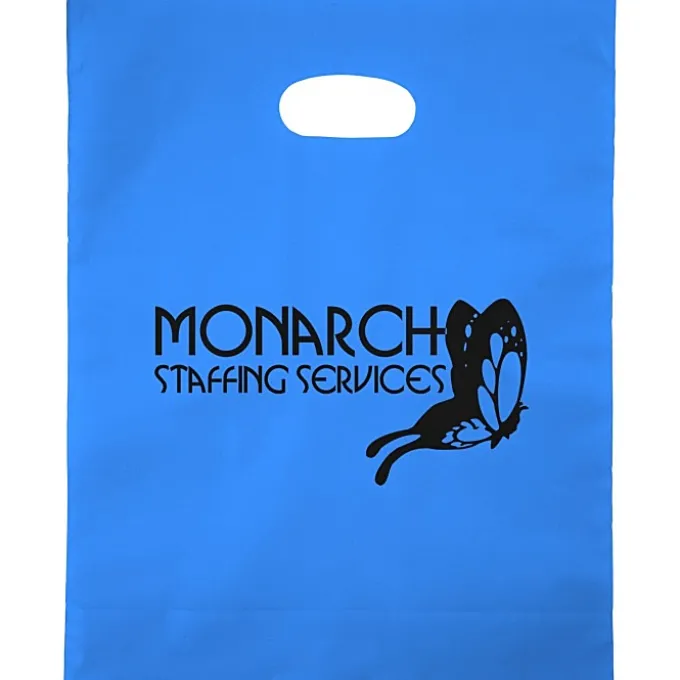 Colored Frosted Die-Cut Convention Bag - 15 inches x 12 inches