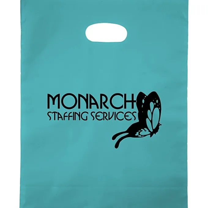 Colored Frosted Die-Cut Convention Bag - 15 inches x 12 inches