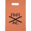 Colored Frosted Die-Cut Convention Bag - 14 inches x 9-1/2 inches