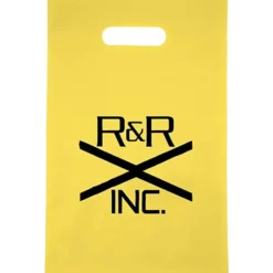 Colored Frosted Die-Cut Convention Bag - 14 inches x 9-1/2 inches