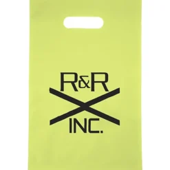Colored Frosted Die-Cut Convention Bag - 14 inches x 9-1/2 inches