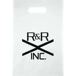 Colored Frosted Die-Cut Convention Bag - 14 inches x 9-1/2 inches