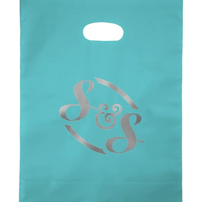 Colored Frosted Die-Cut Convention Bag - 15 inches x 12 inches - Foil