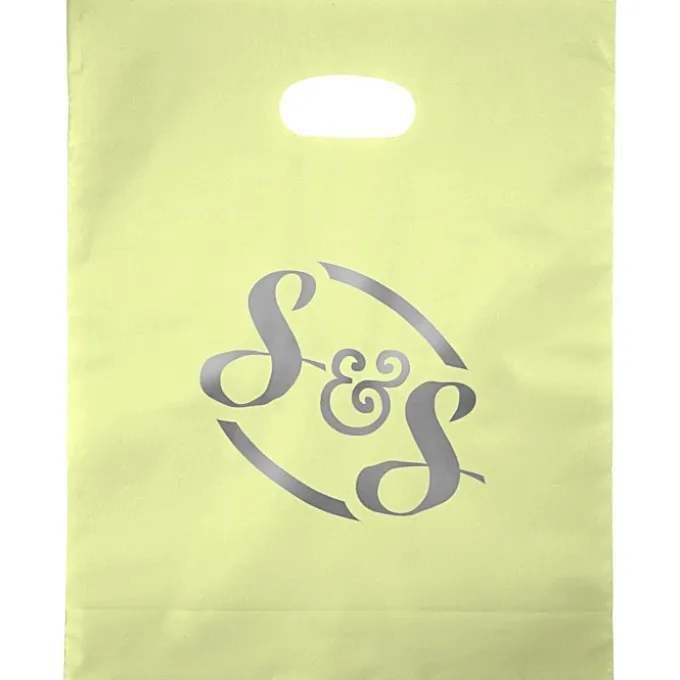 Colored Frosted Die-Cut Convention Bag - 15 inches x 12 inches - Foil