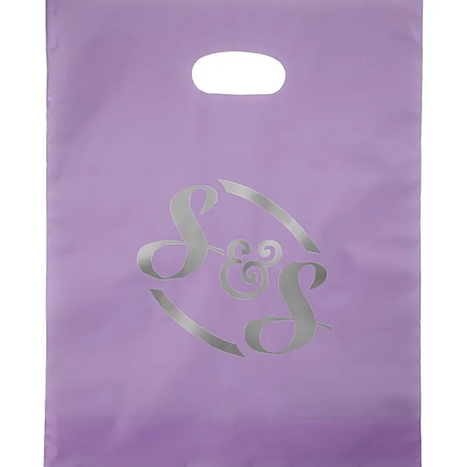 Colored Frosted Die-Cut Convention Bag - 15 inches x 12 inches - Foil