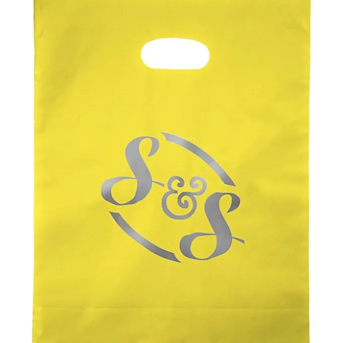 Colored Frosted Die-Cut Convention Bag - 15 inches x 12 inches - Foil