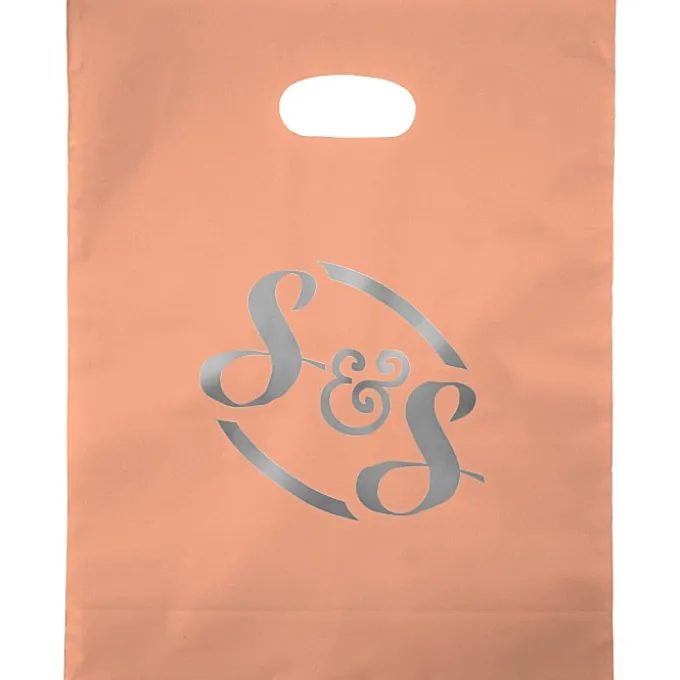 Colored Frosted Die-Cut Convention Bag - 15 inches x 12 inches - Foil