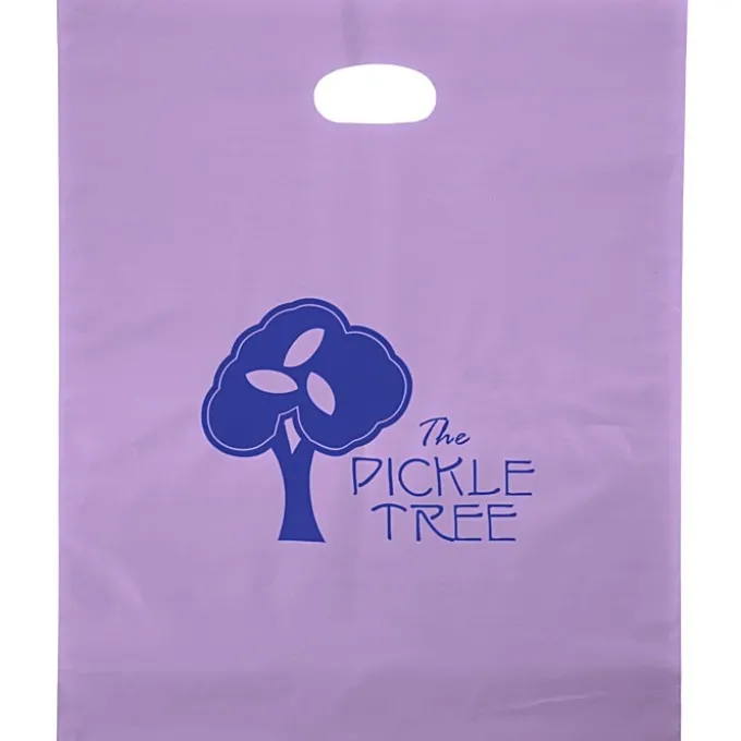 Colored Frosted Die-Cut Convention Bag - 18 inches x 15 inches - Foil
