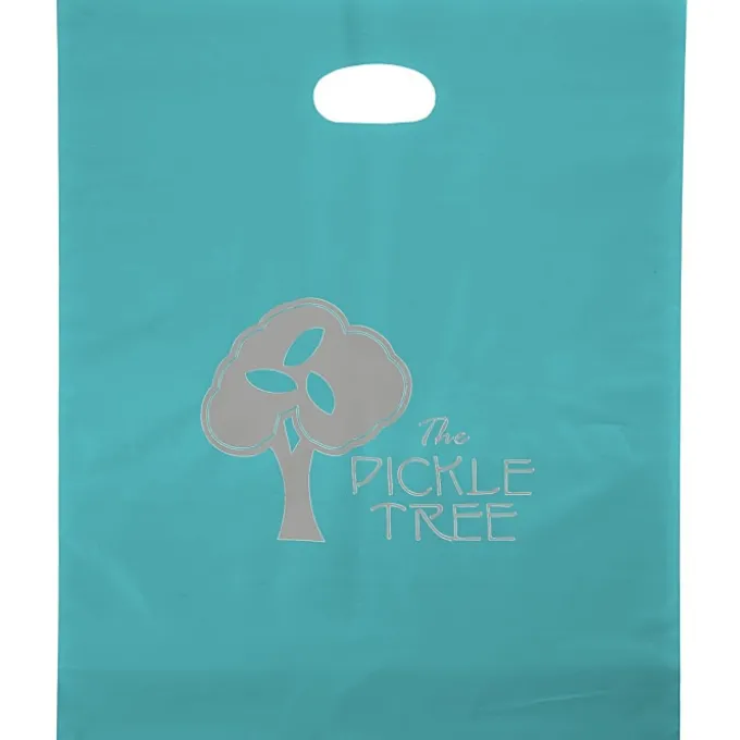 Colored Frosted Die-Cut Convention Bag - 18 inches x 15 inches - Foil