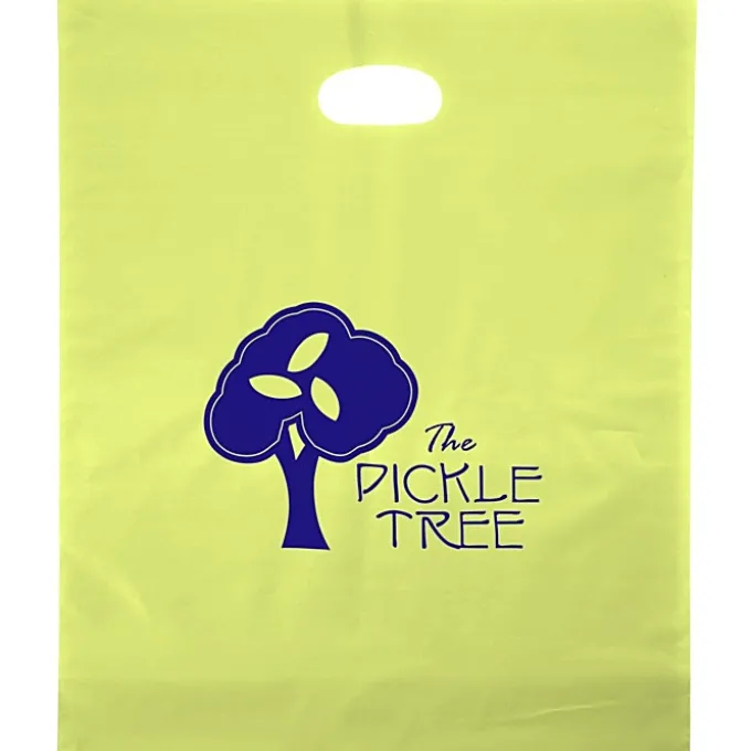 Colored Frosted Die-Cut Convention Bag - 18 inches x 15 inches - Foil