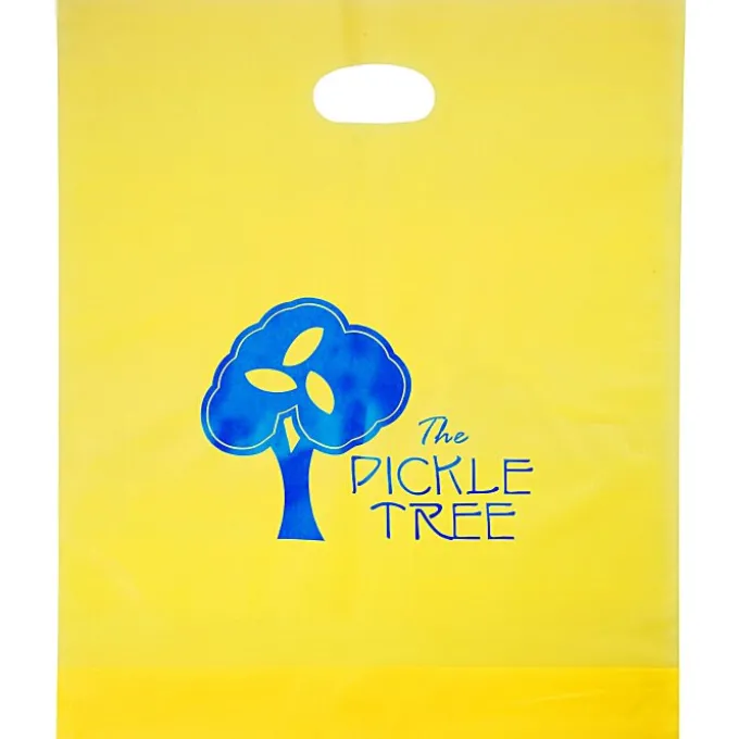 Colored Frosted Die-Cut Convention Bag - 18 inches x 15 inches - Foil