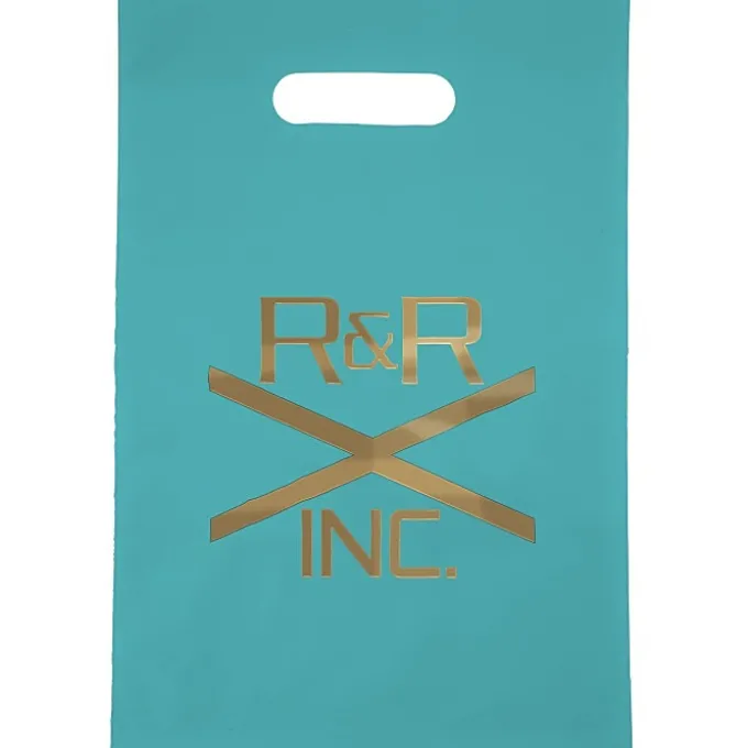 Colored Frosted Die-Cut Convention Bag - 14 inches x 9-1/2 inches - Foil