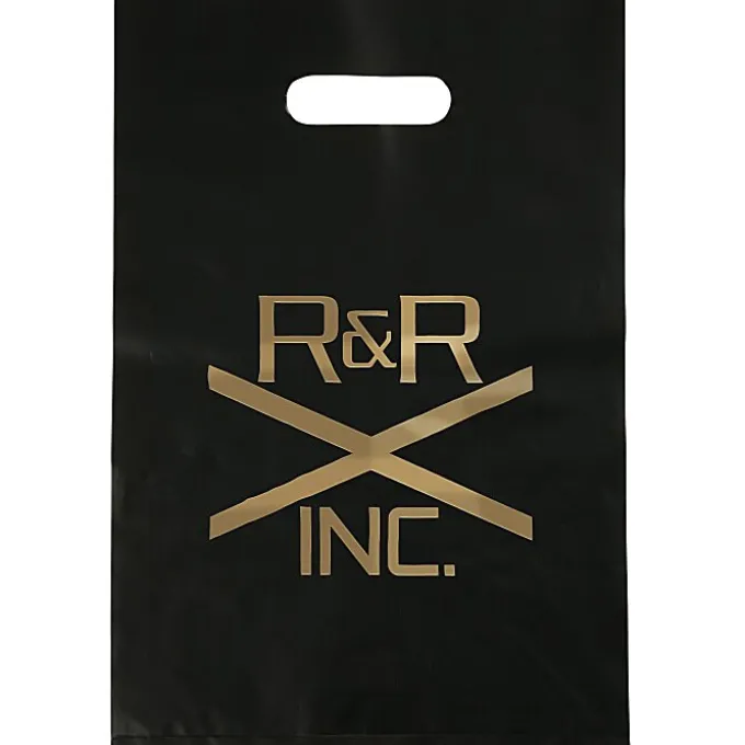 Colored Frosted Die-Cut Convention Bag - 14 inches x 9-1/2 inches - Foil