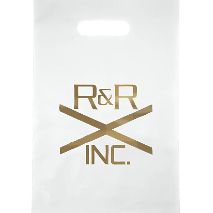 Colored Frosted Die-Cut Convention Bag - 14 inches x 9-1/2 inches - Foil