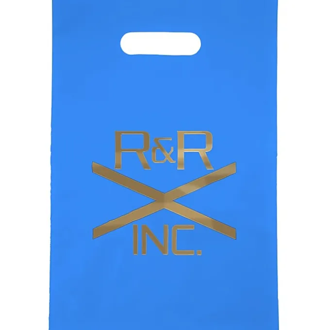 Colored Frosted Die-Cut Convention Bag - 14 inches x 9-1/2 inches - Foil